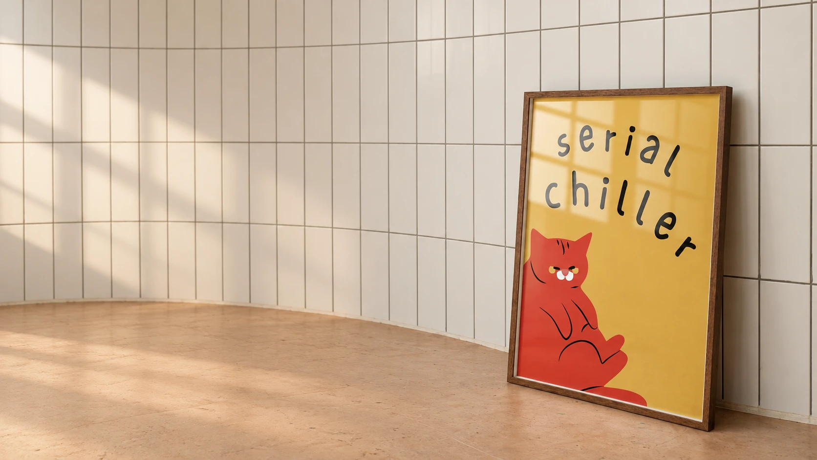 Serial chiller cat poster